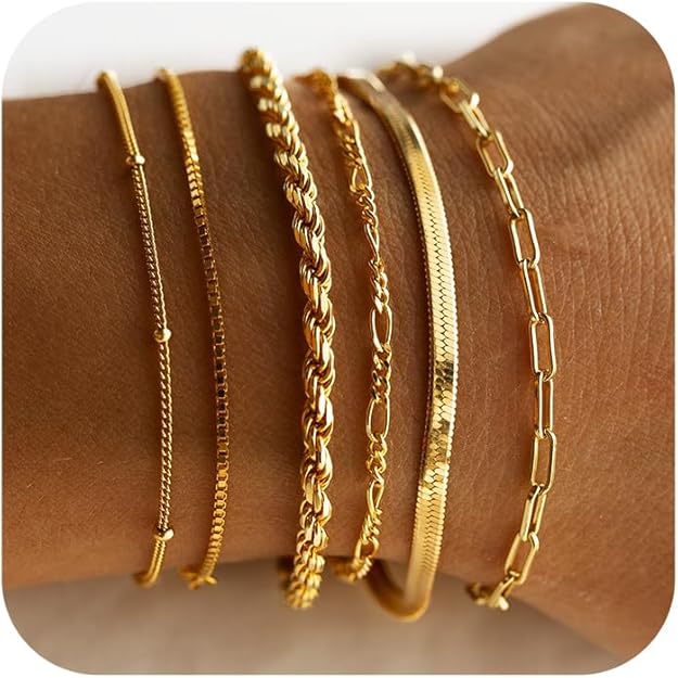 Isabella Bracelet Set | Gold