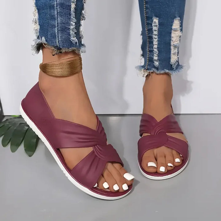Women's Comfortable Orthopedic Slip-On Sandals with Bow