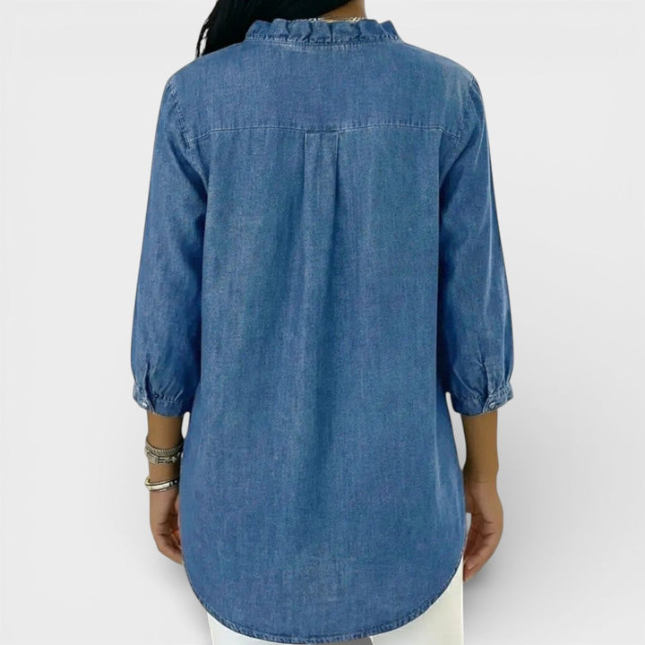 Elena | Elegant Ruffled Blouse