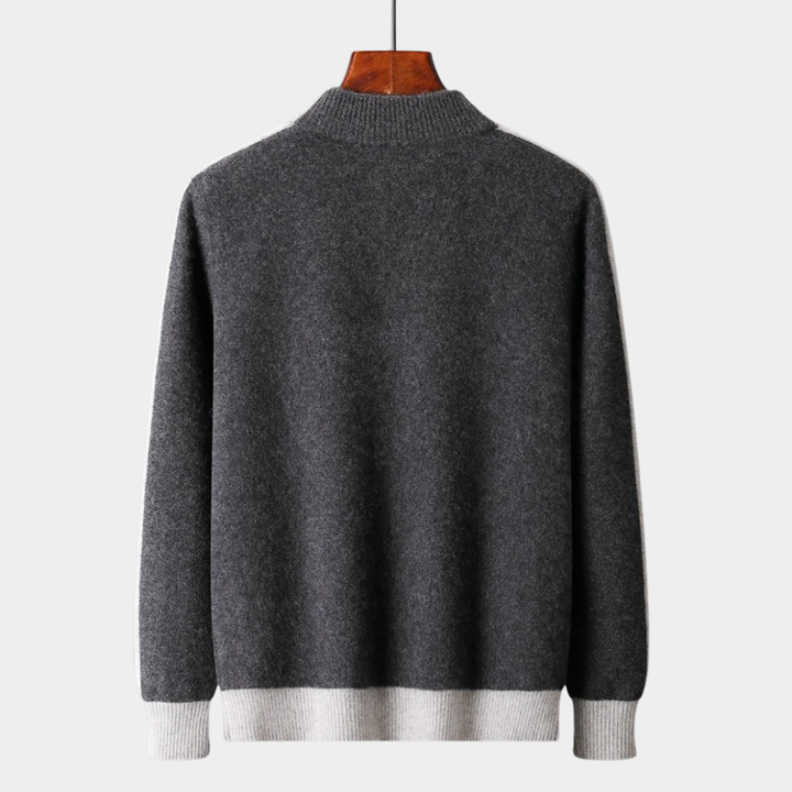 Pure Merino Wool Zip Sweater