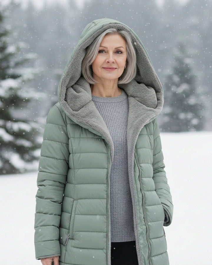 Claire | Puffer Coat Double-Layered in Fleece