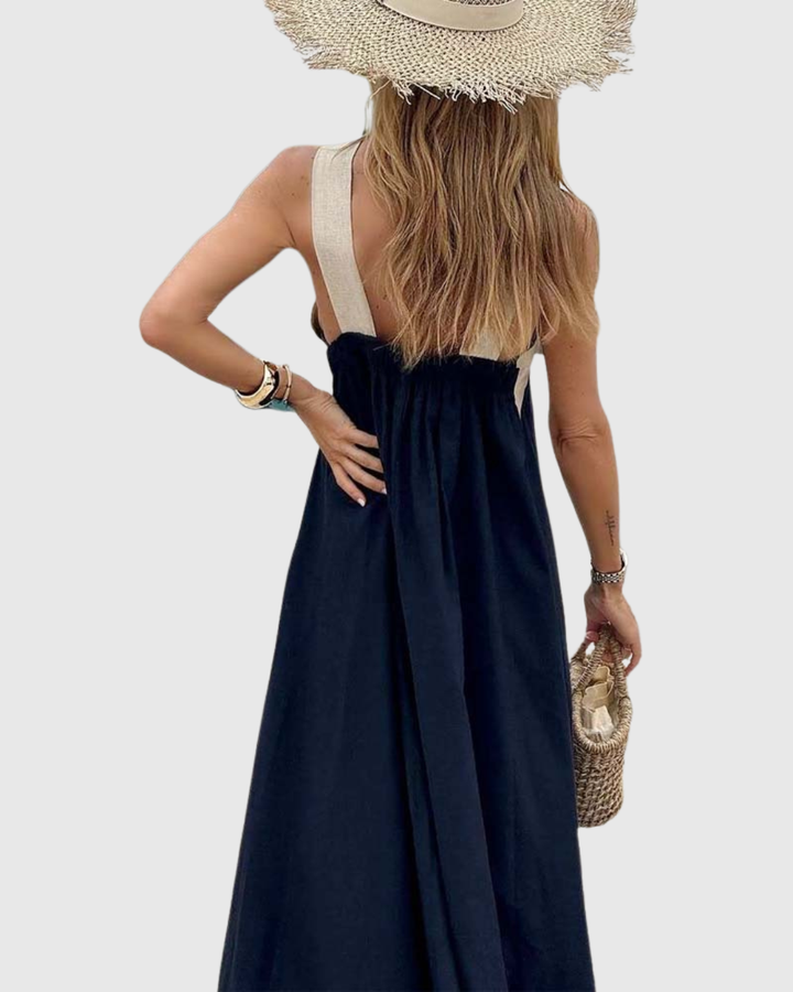 Orella | Dress with Cross Neckline