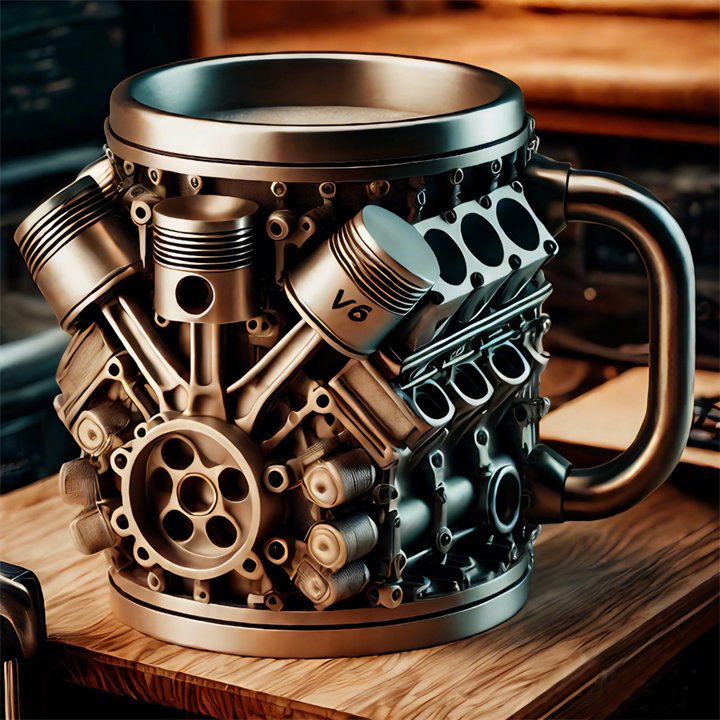 V Engine Steel Mug