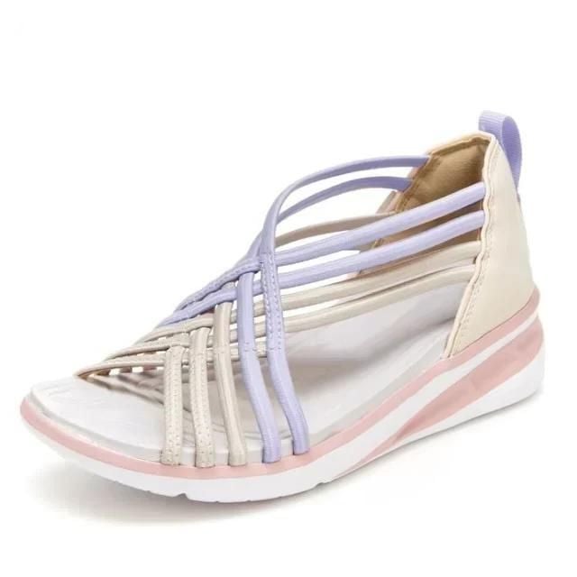 Lightweight, breathable orthopedic sandals with cushioning sole