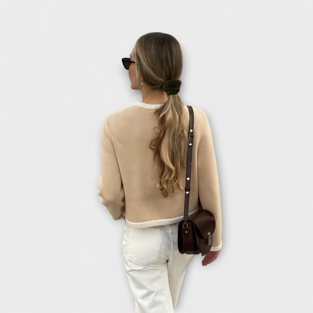 Classic sweater with decorative pockets