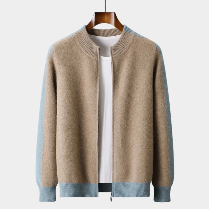 Pure Merino Wool Zip Sweater