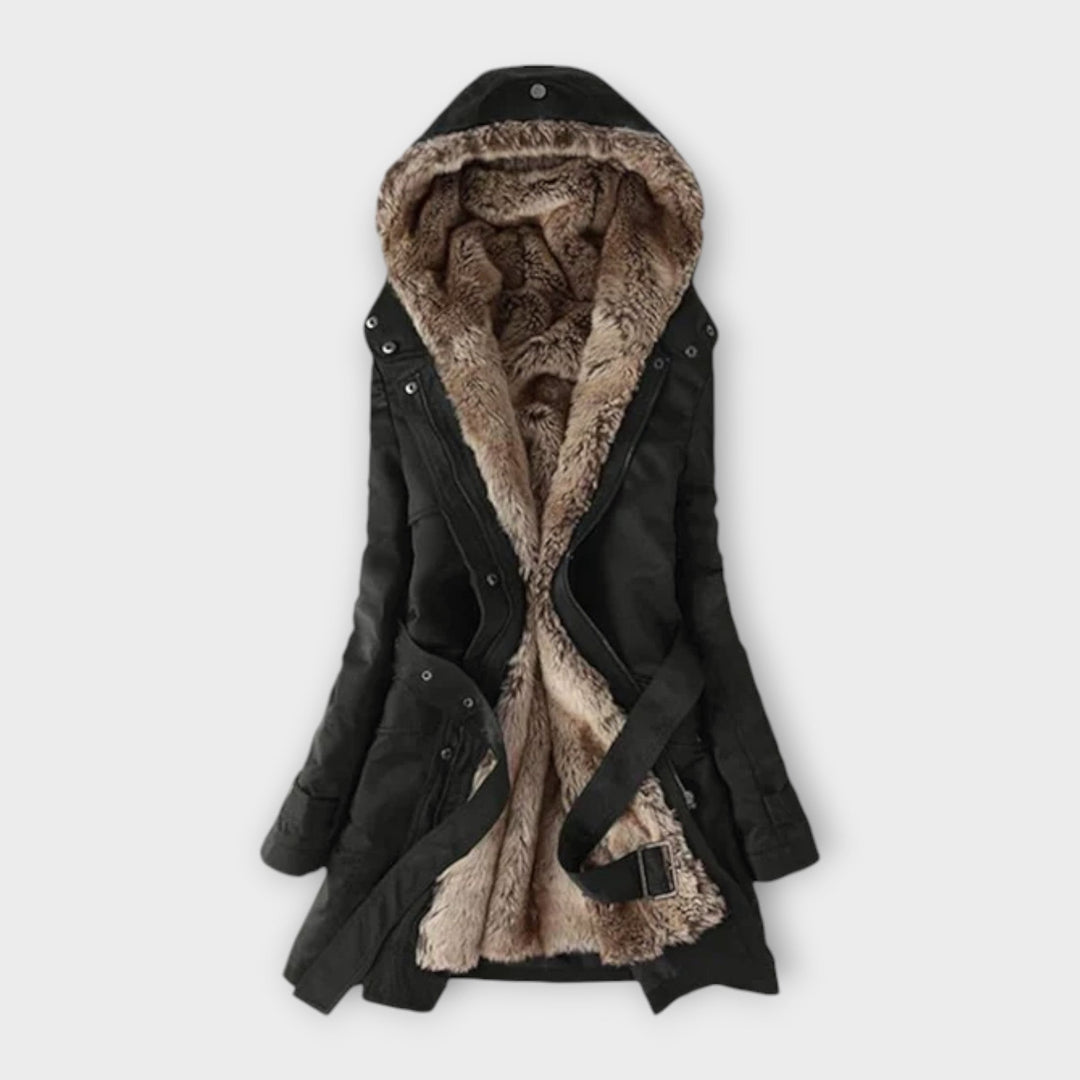 Mikash - Woolen coat with floral pattern