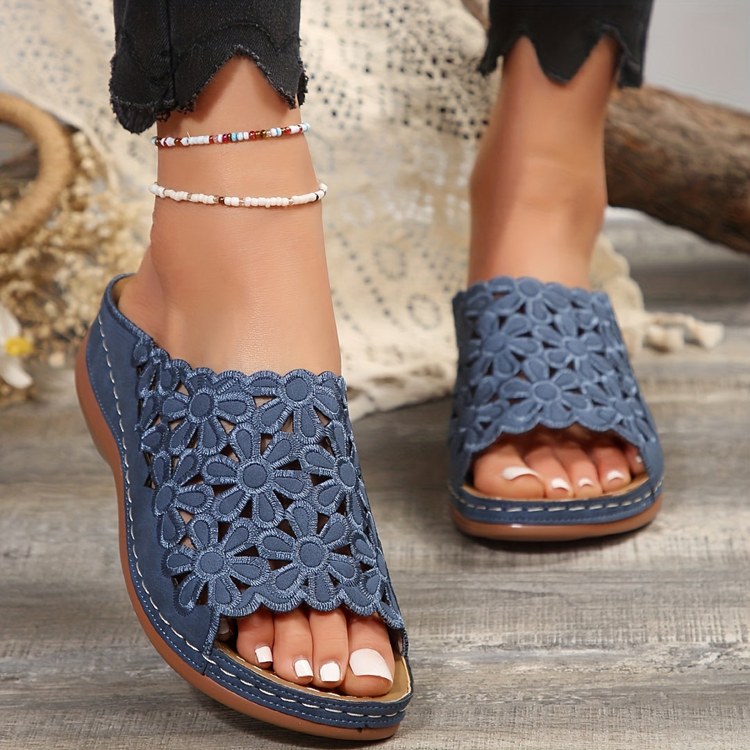 Karen I Orthopedic Sandals On A Comfortable Wedge