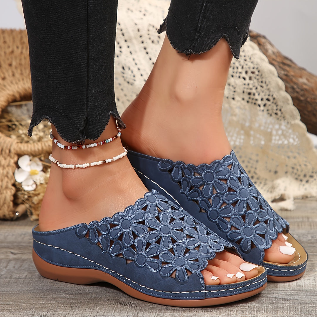Karen I Orthopedic Sandals On A Comfortable Wedge