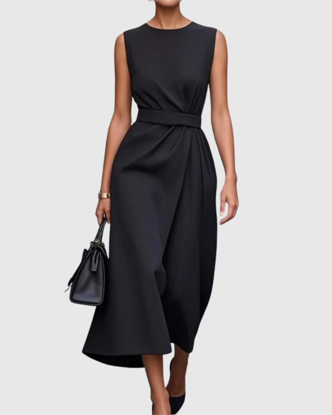 Clarimond | Elegant Dress with Round Neckline