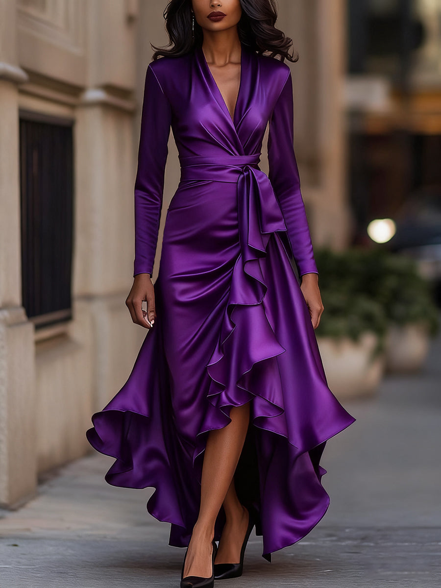 Sofia – Satin Maxi Dress