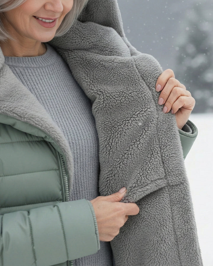 Claire | Puffer Coat Double-Layered in Fleece