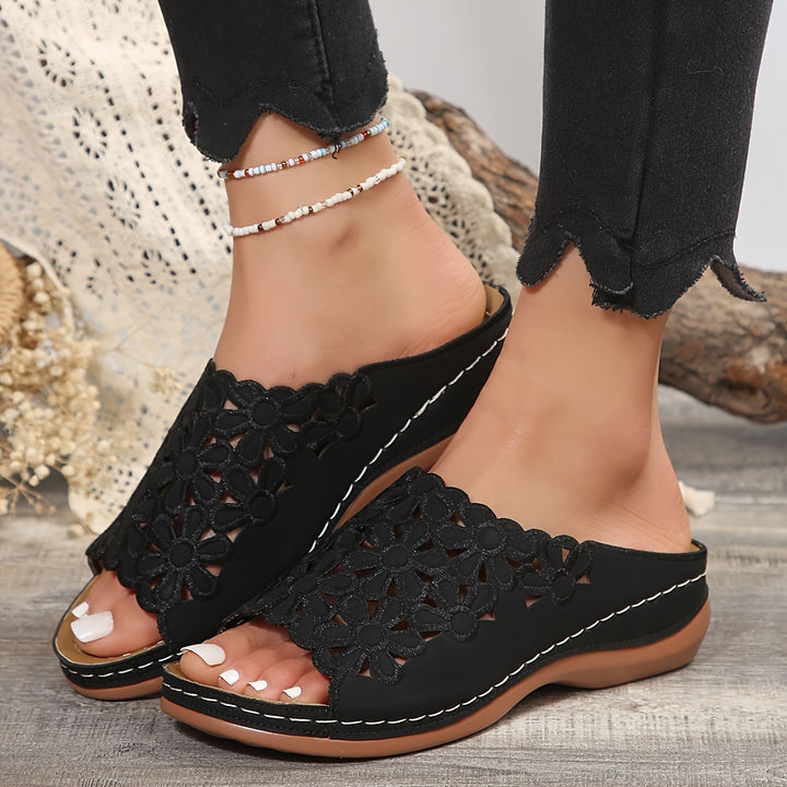 Karen I Orthopedic Sandals On A Comfortable Wedge