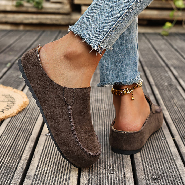 Catherine I Women's Vintage Style Orthopedic Leather Slippers