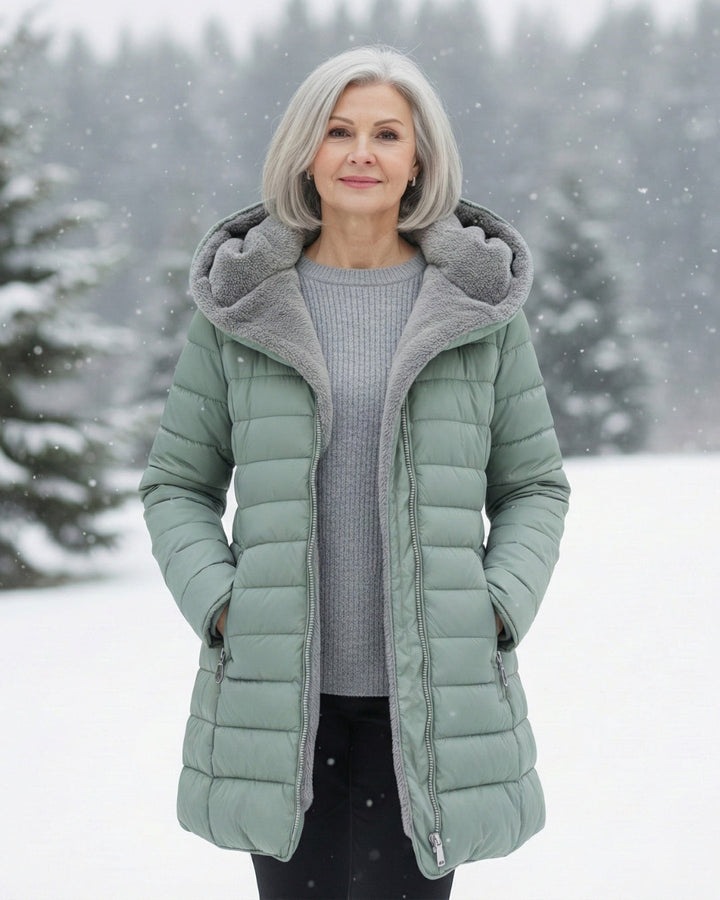 Claire | Puffer Coat Double-Layered in Fleece