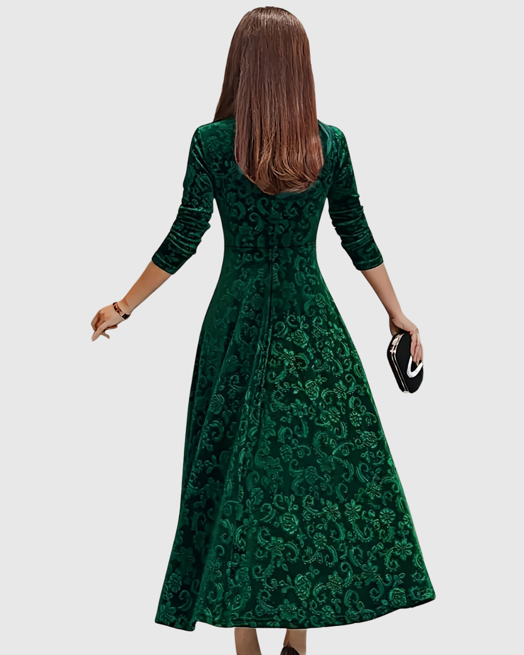 Vespera | Elegant Floral Midi Dress