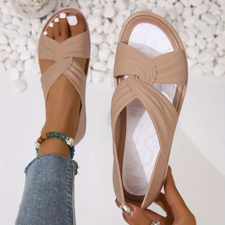 Women's Comfortable Orthopedic Slip-On Sandals with Bow