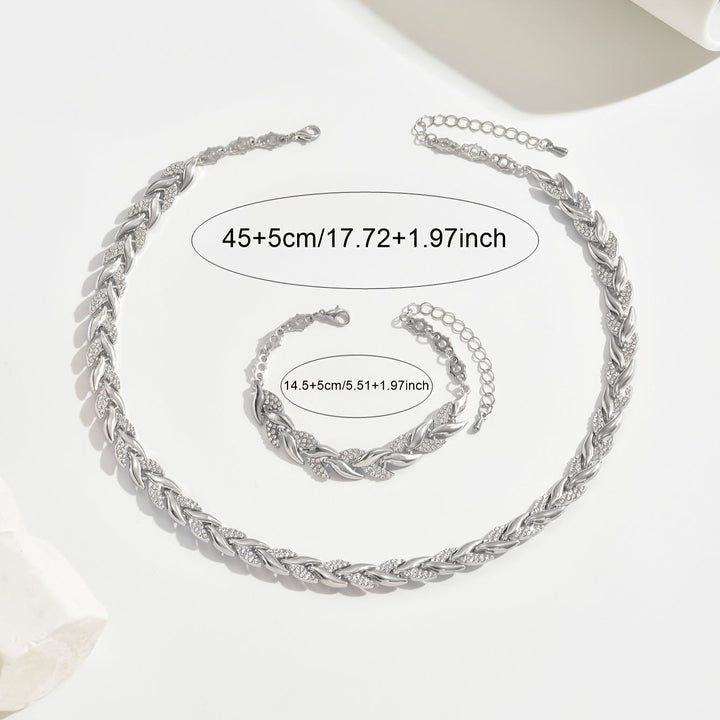 Elegant set of glass fish tails with crystals