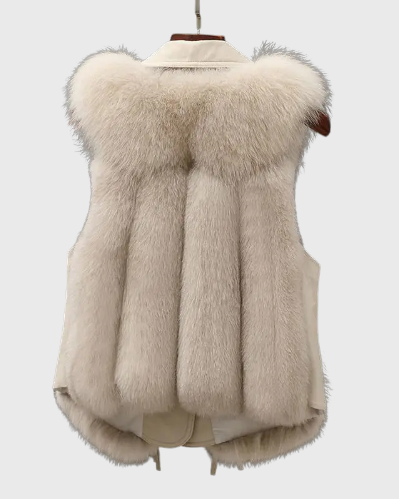 Alina™ I Leather Vest – Elegant and Classic