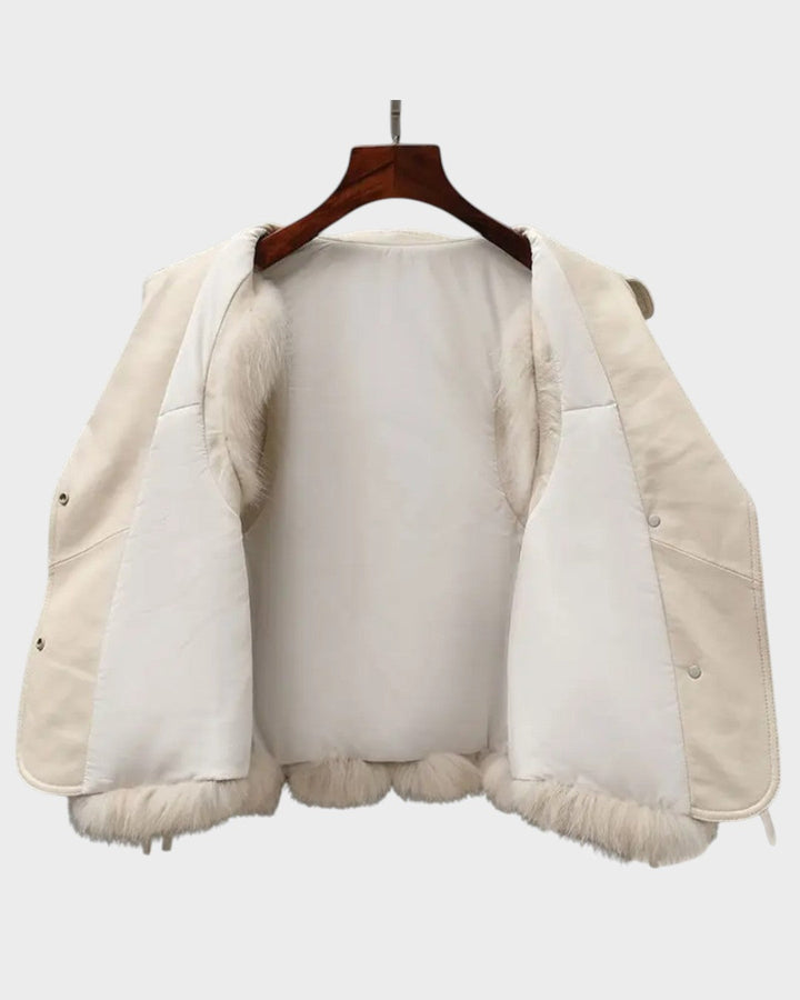 Alina™ I Leather Vest – Elegant and Classic
