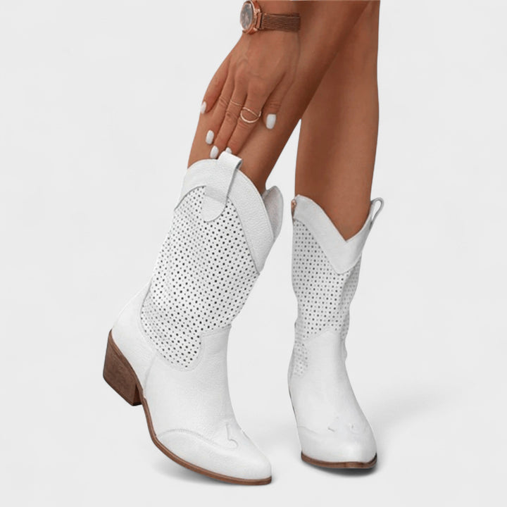 Anna™ | Stylish Cowboy Ankle Boots