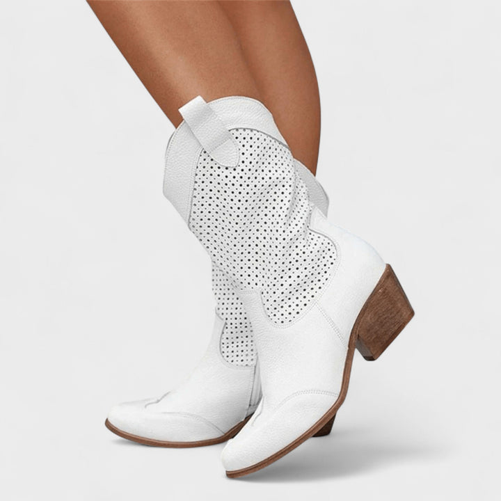 Anna™ | Stylish Cowboy Ankle Boots