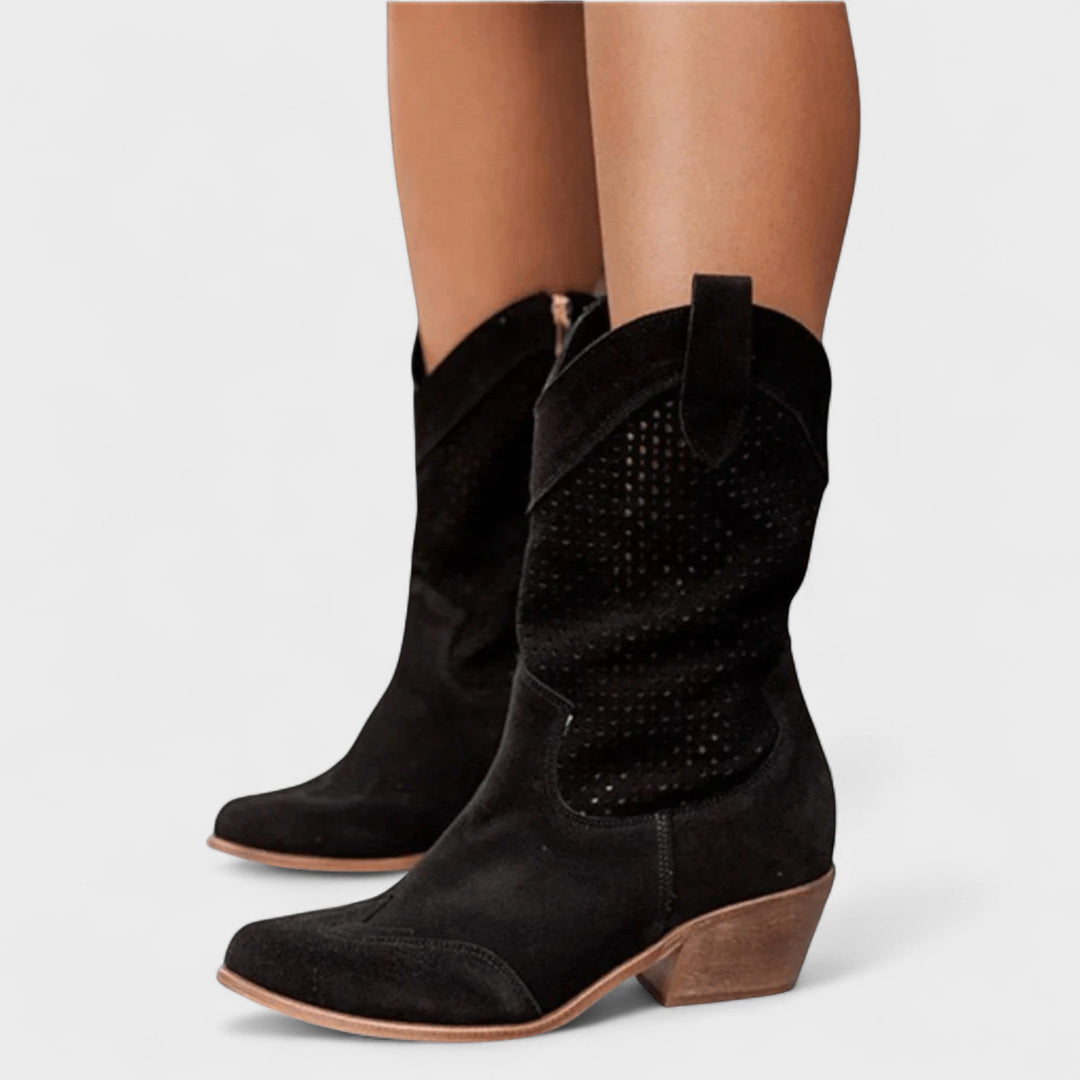 Anna™ | Stylish Cowboy Ankle Boots