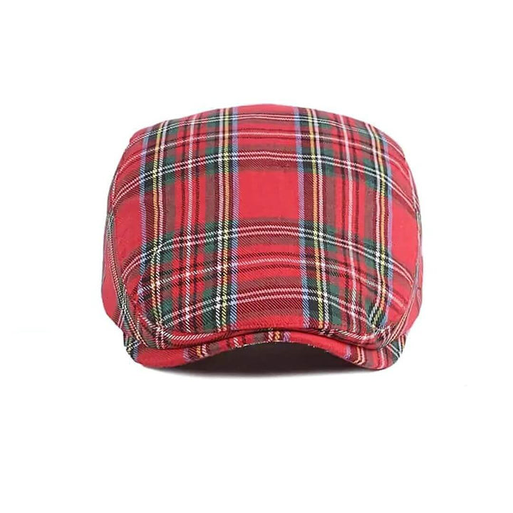 Tartan Cotton Ivy Cap | BOSTON