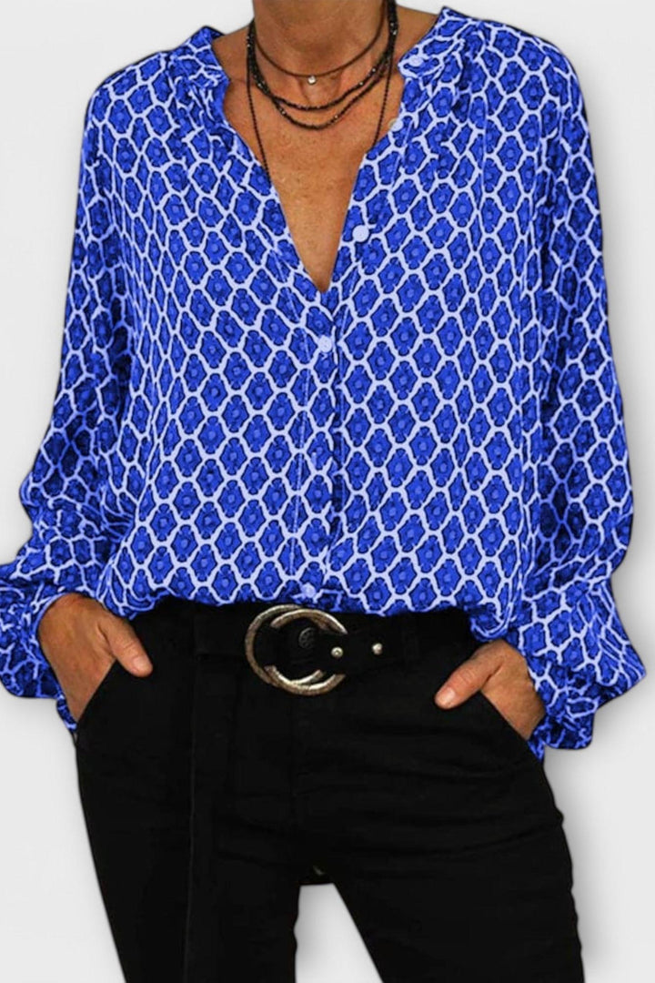 Beatriz - Elegant V-Neck Blouse