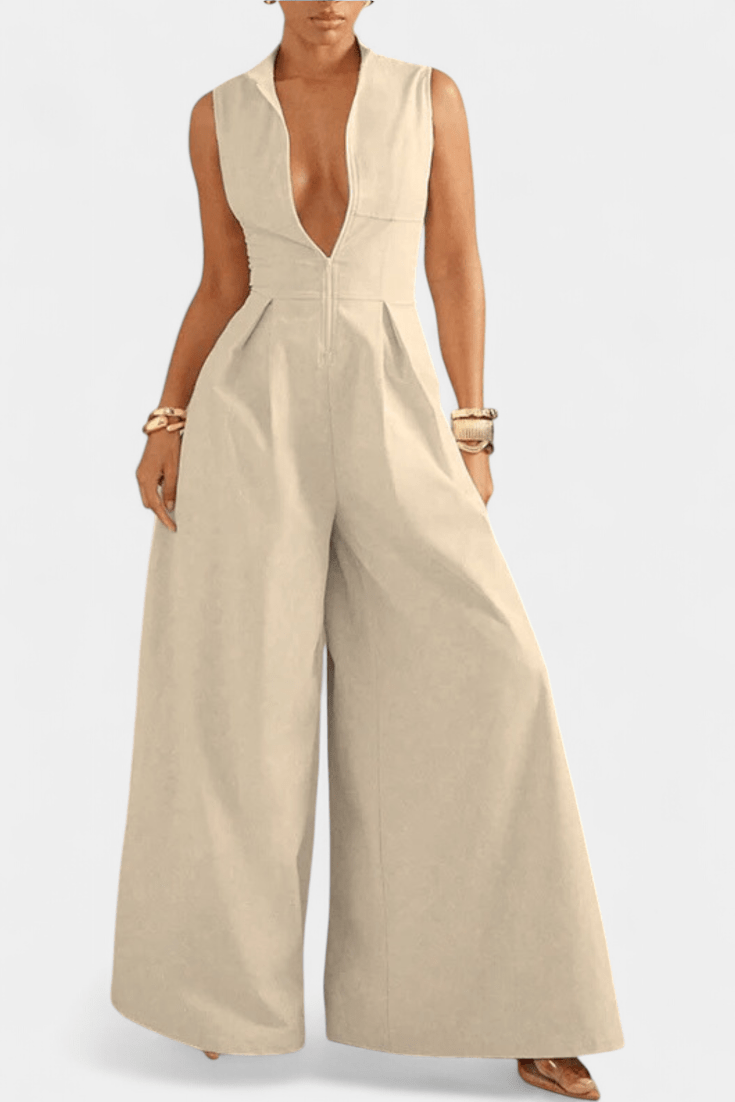 White women's jumpsuit