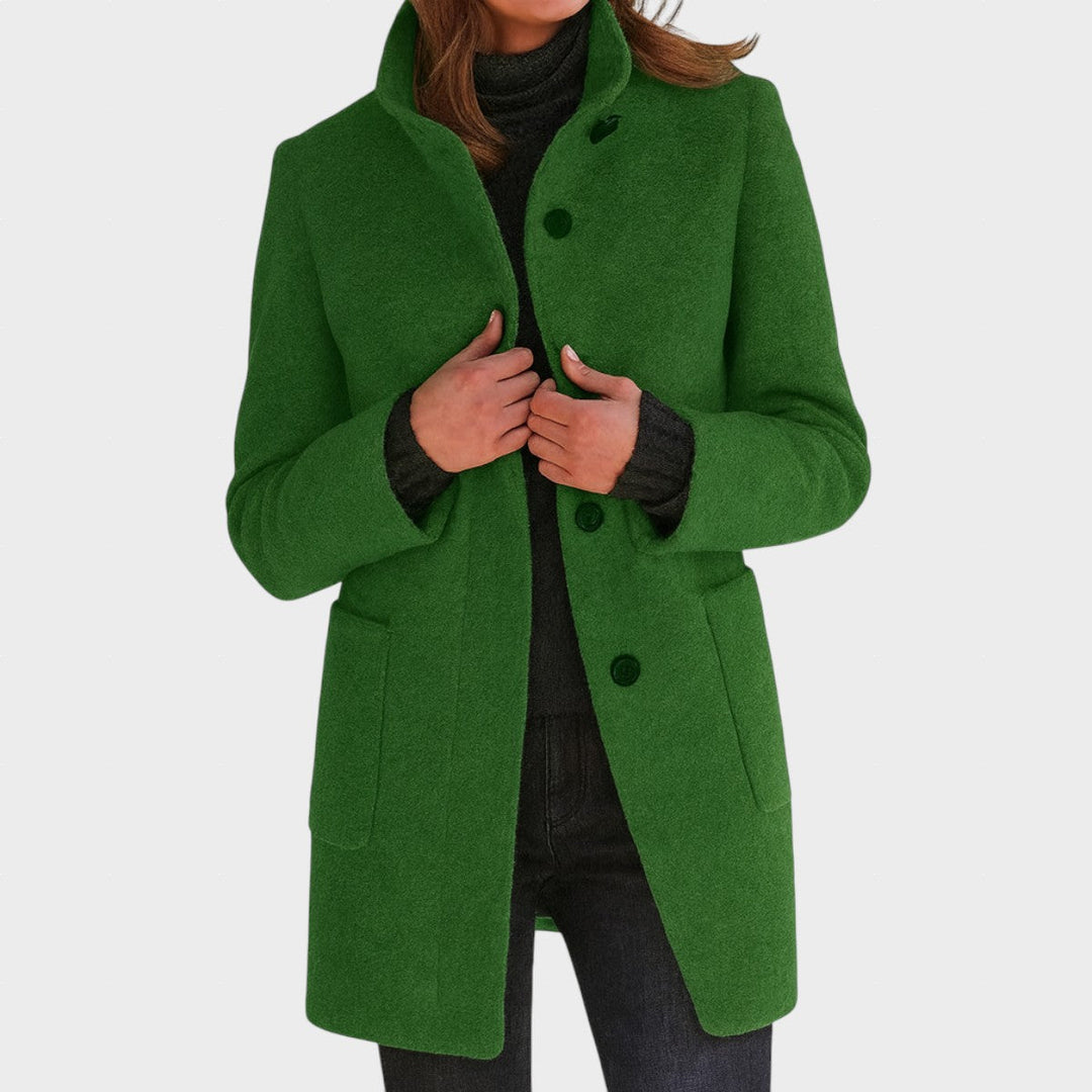 ZUZANA - Women's coat with a high collar