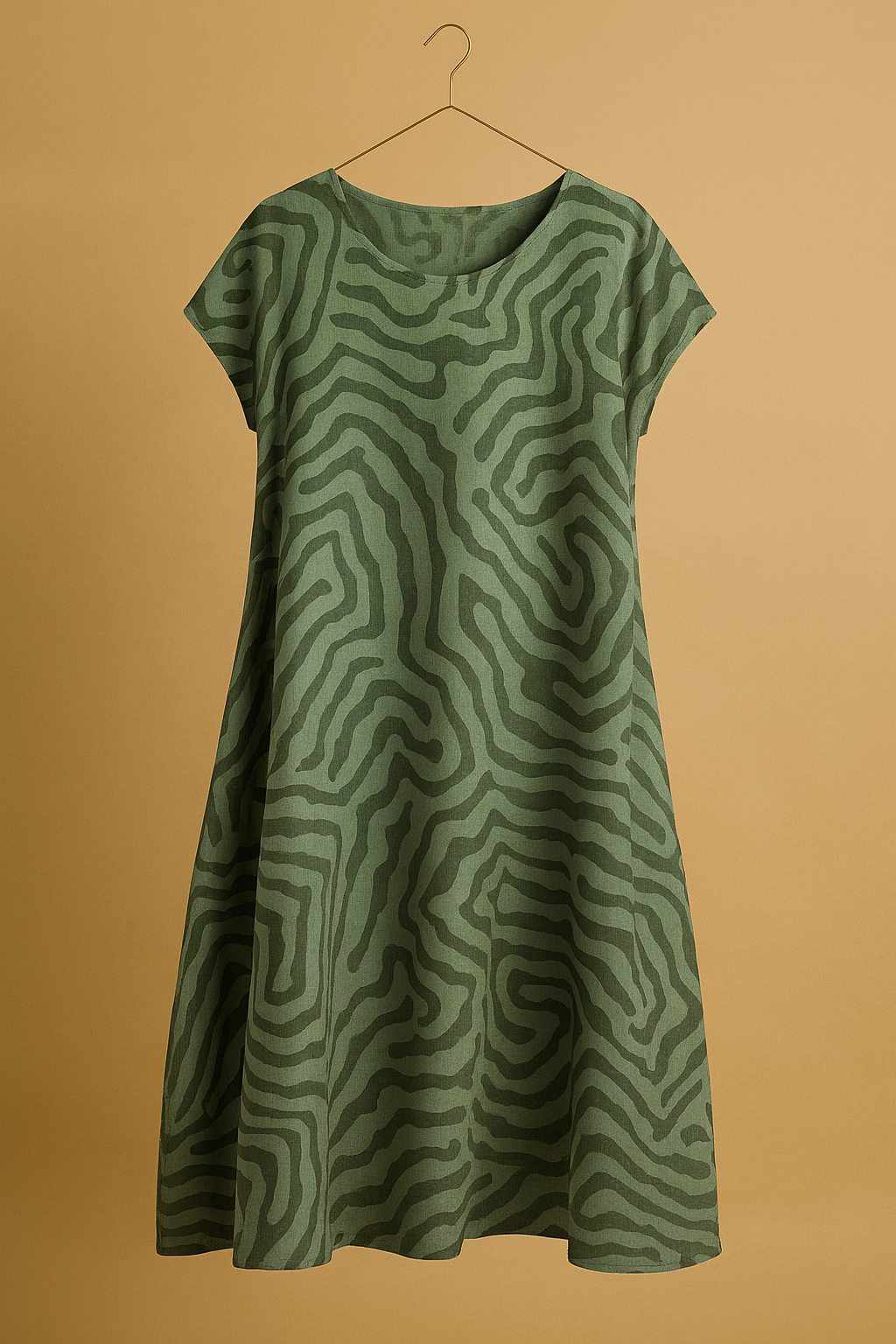 Nelia™ | Summer dress with round neckline and beautiful print