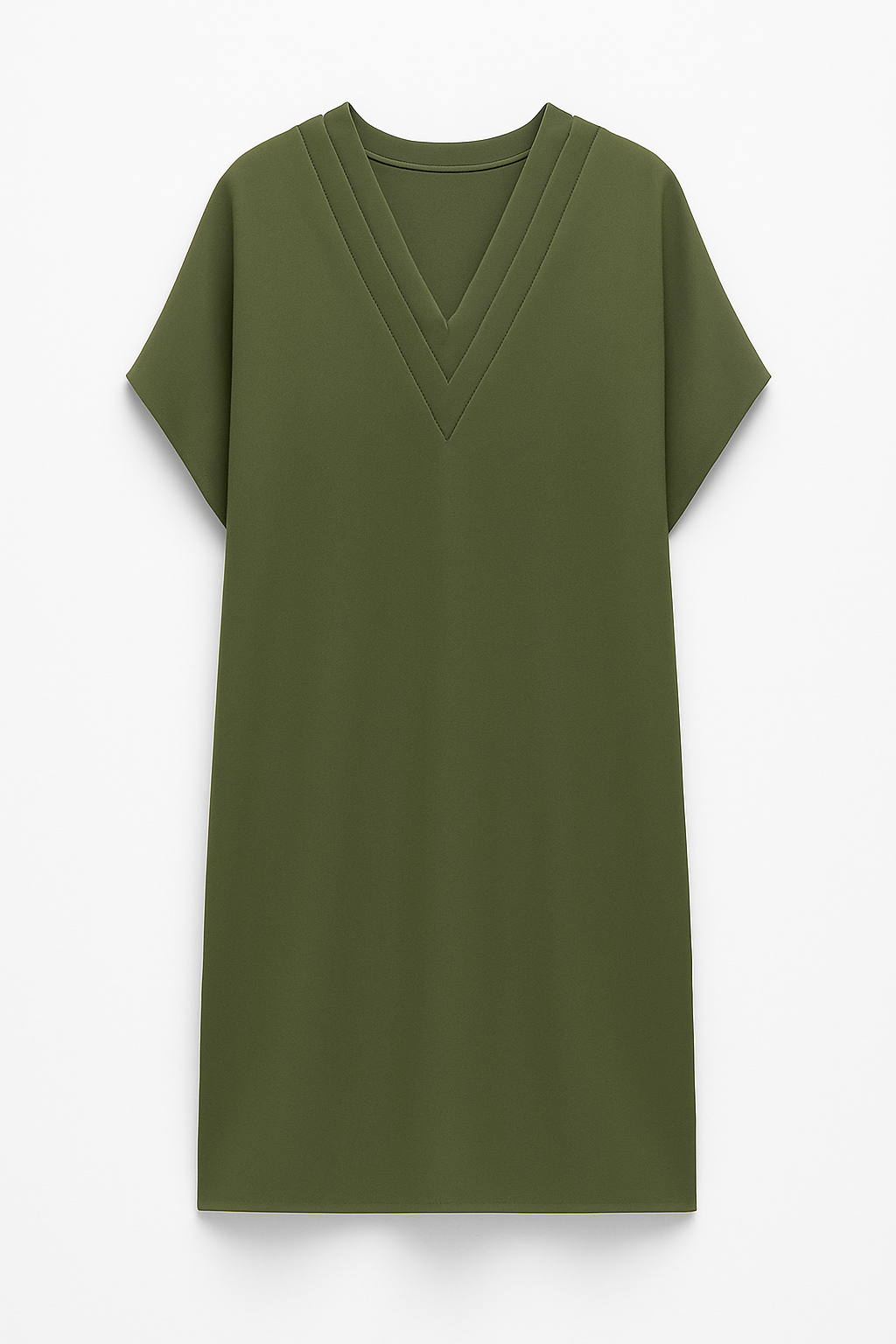 Ida DRESS | Short dress with structured V-neck