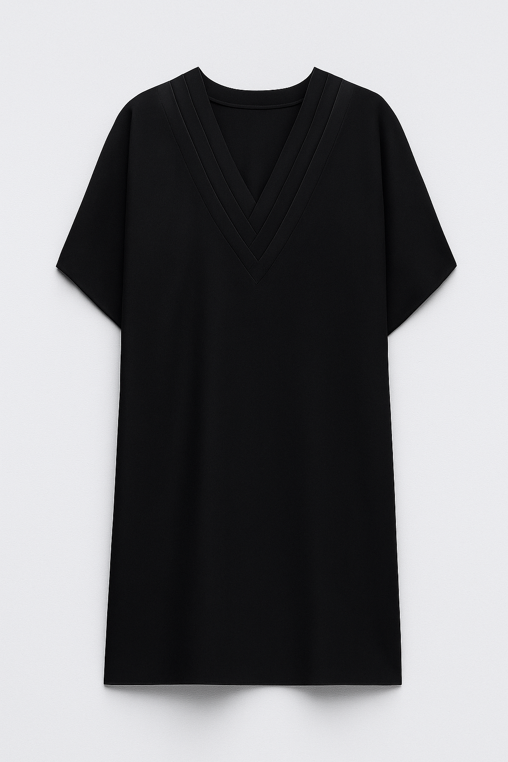 Ida DRESS | Short dress with structured V-neck