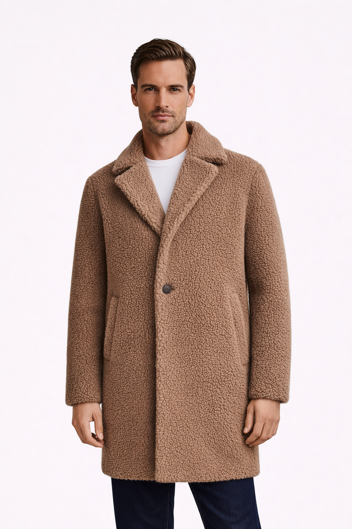 Logan | Polar Fleece Button Coat