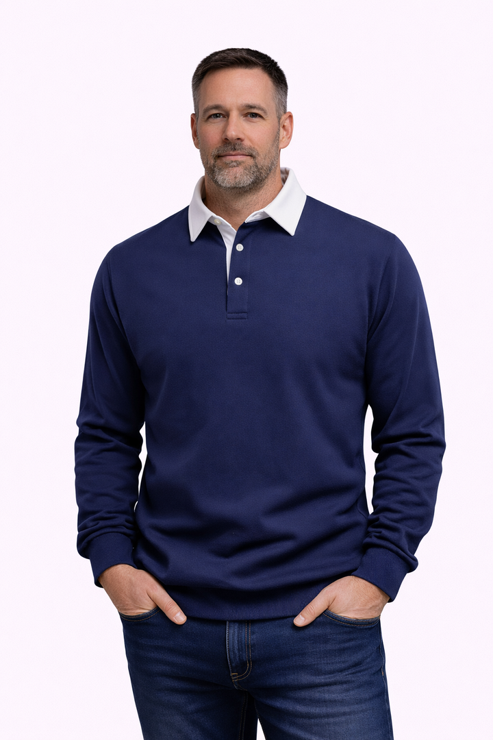Sem | Long-Sleeve Polo Sweater