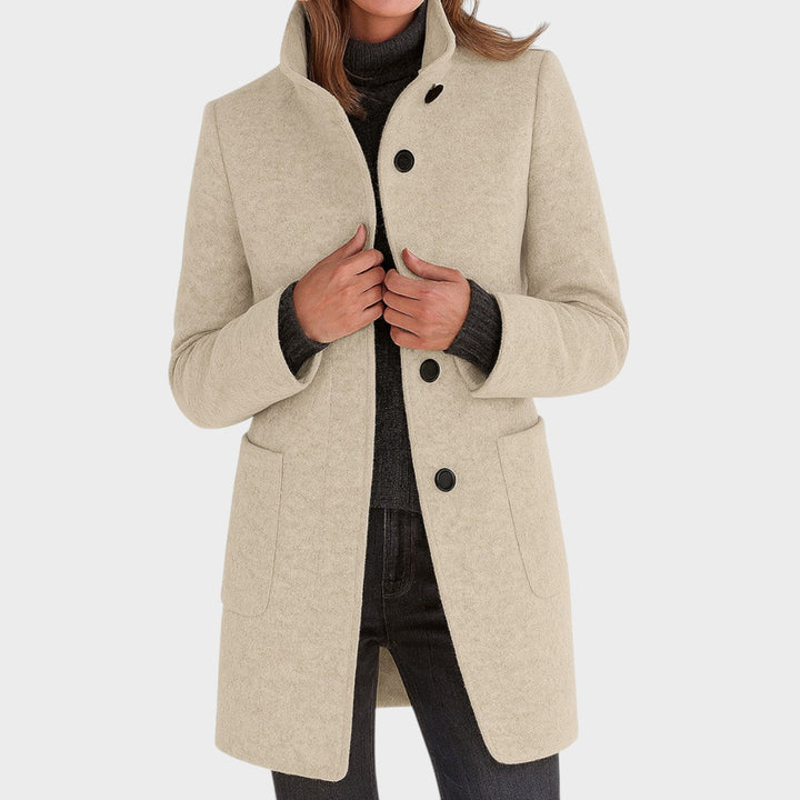 ZUZANA - Women's coat with a high collar