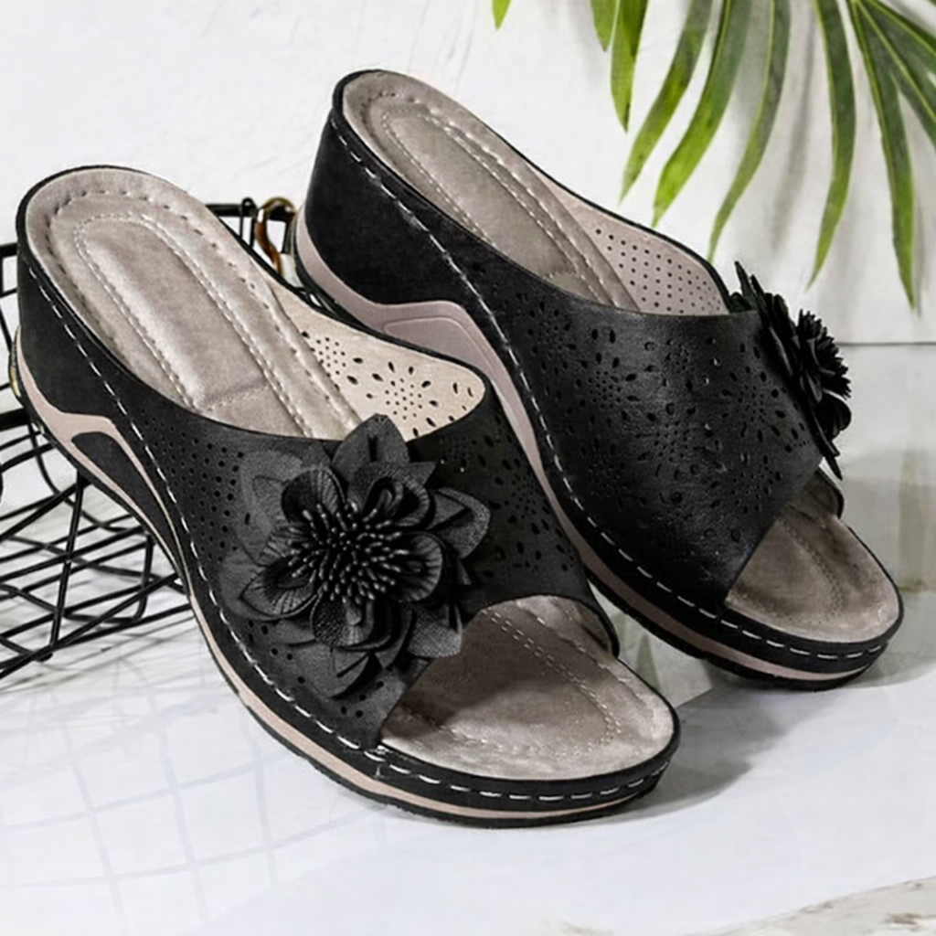 Anna I Soft Leather Orthopedic Sandals with Arch Support