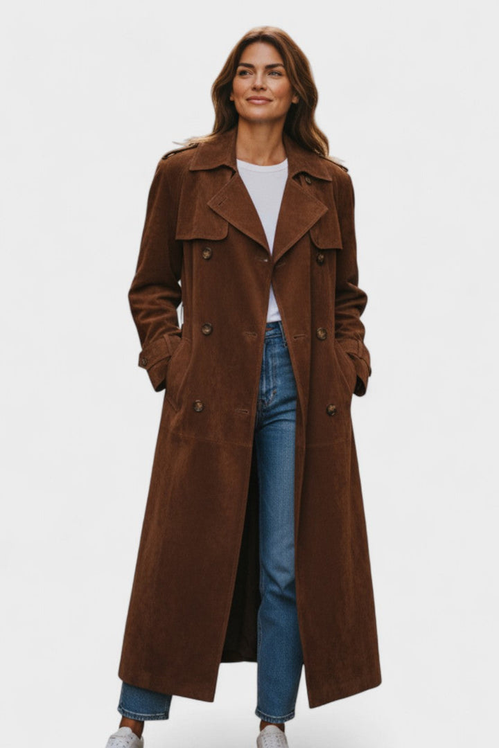 Cordula™ | Elegant leather coat
