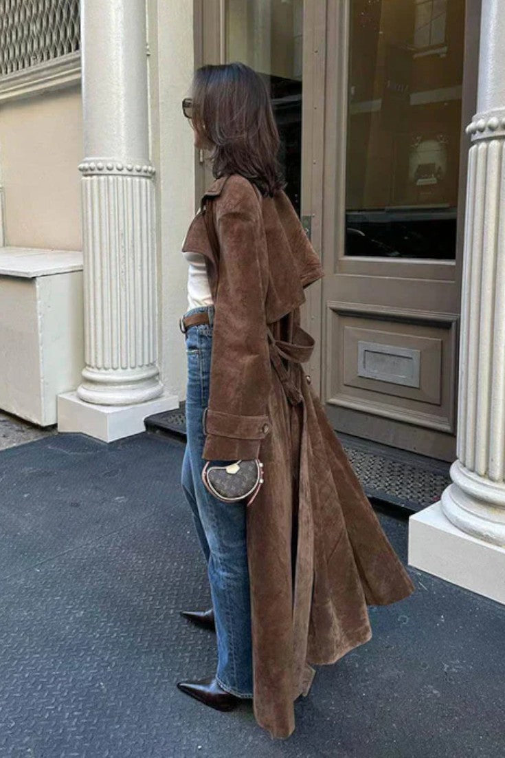 Cordula™ | Elegant leather coat