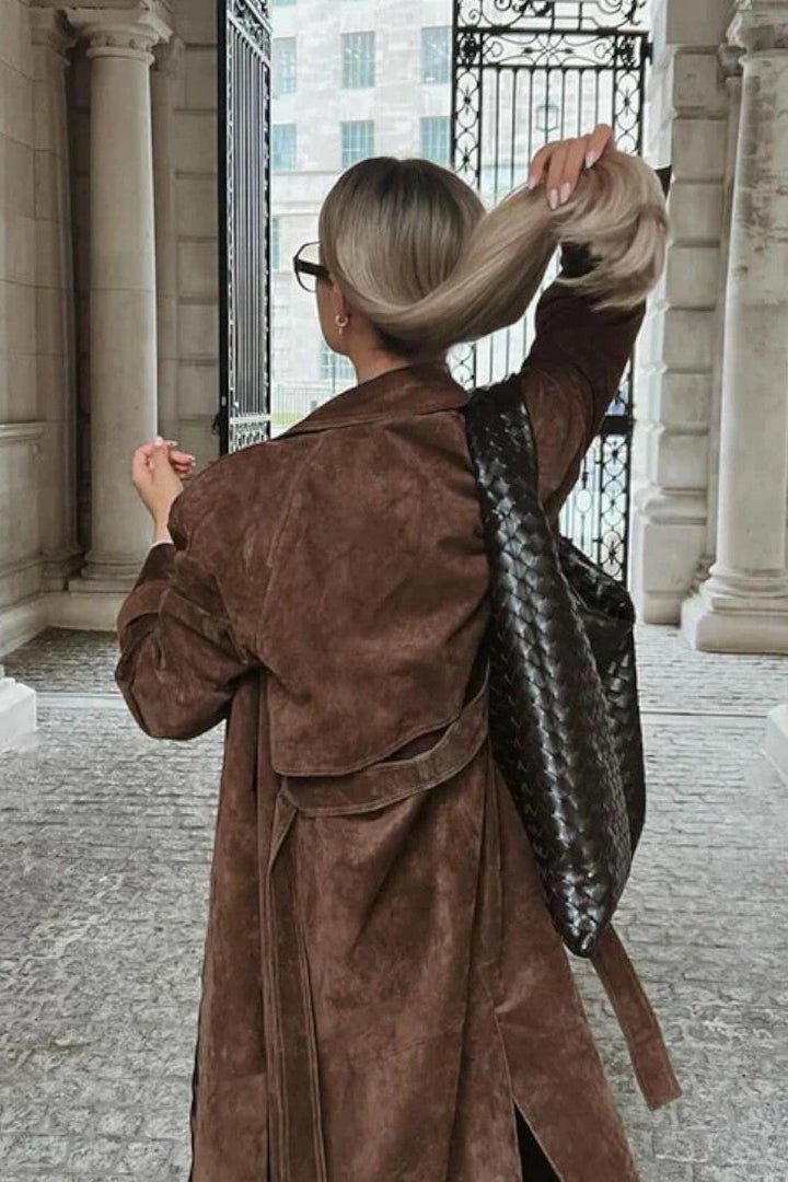 Cordula™ | Elegant leather coat
