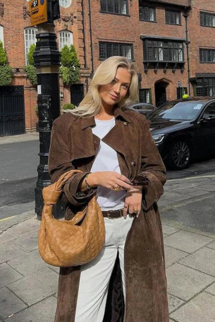 Cordula™ | Elegant leather coat