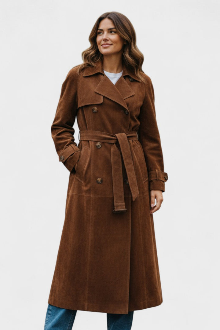 Cordula™ | Elegant leather coat