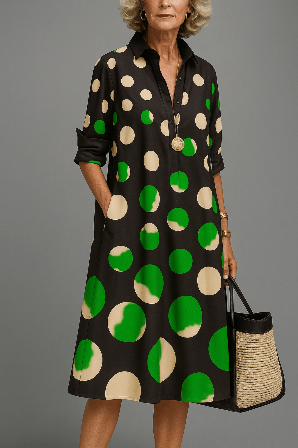 Daniela - Luxury Midi Dress for Carefree Elegance