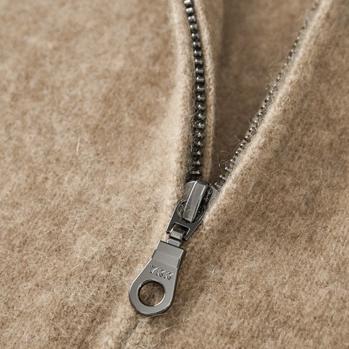Pure Merino Wool Zip Sweater