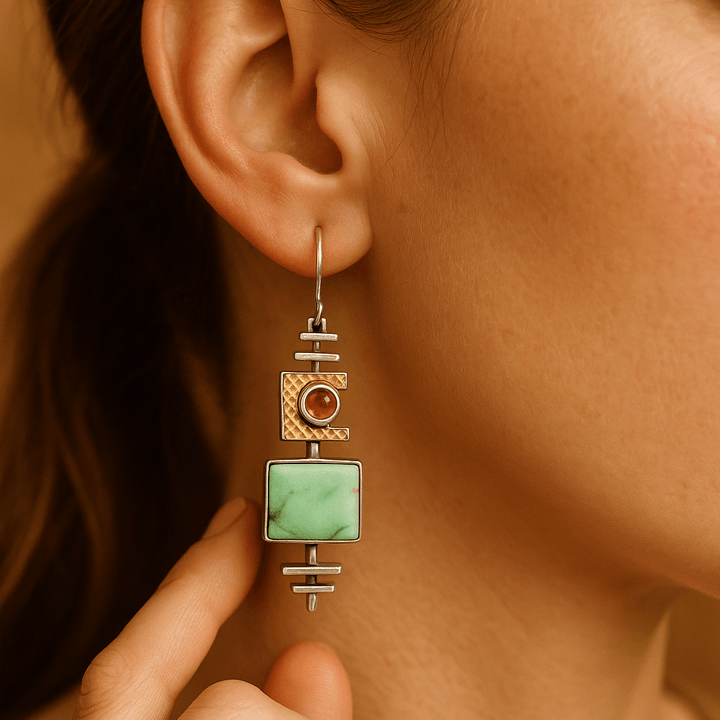 Ethnic dangling earrings