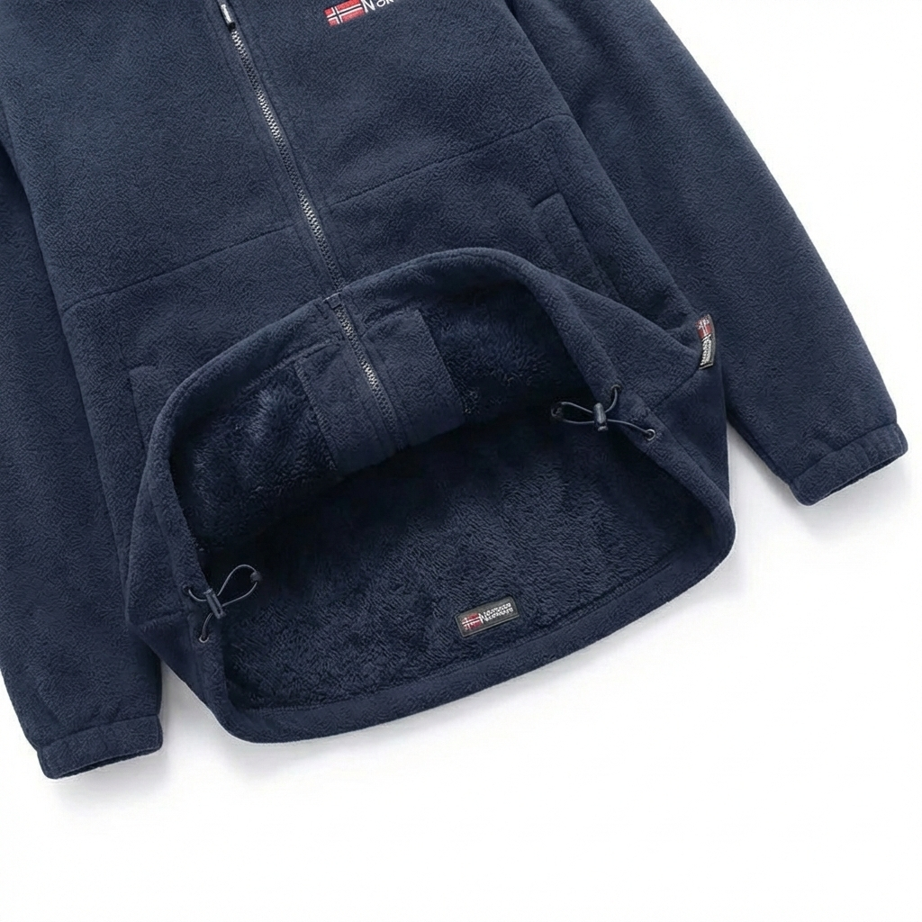 Heavyweight Sherpa-Lined Fleece Jacket