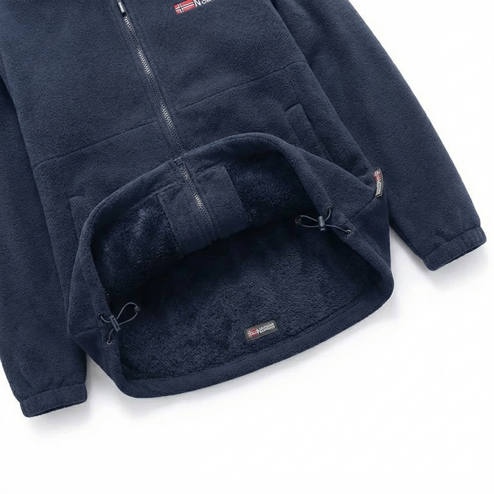 Heavyweight Sherpa-Lined Fleece Jacket