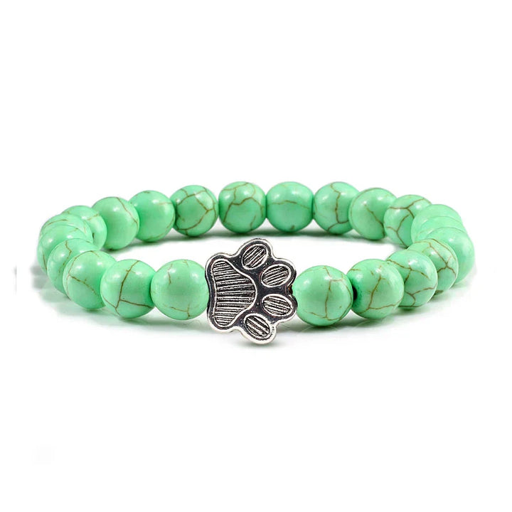Bracciale con zampe decorate con perline
