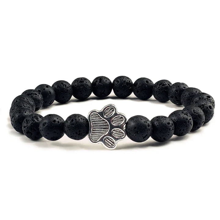 Bracciale con zampe decorate con perline